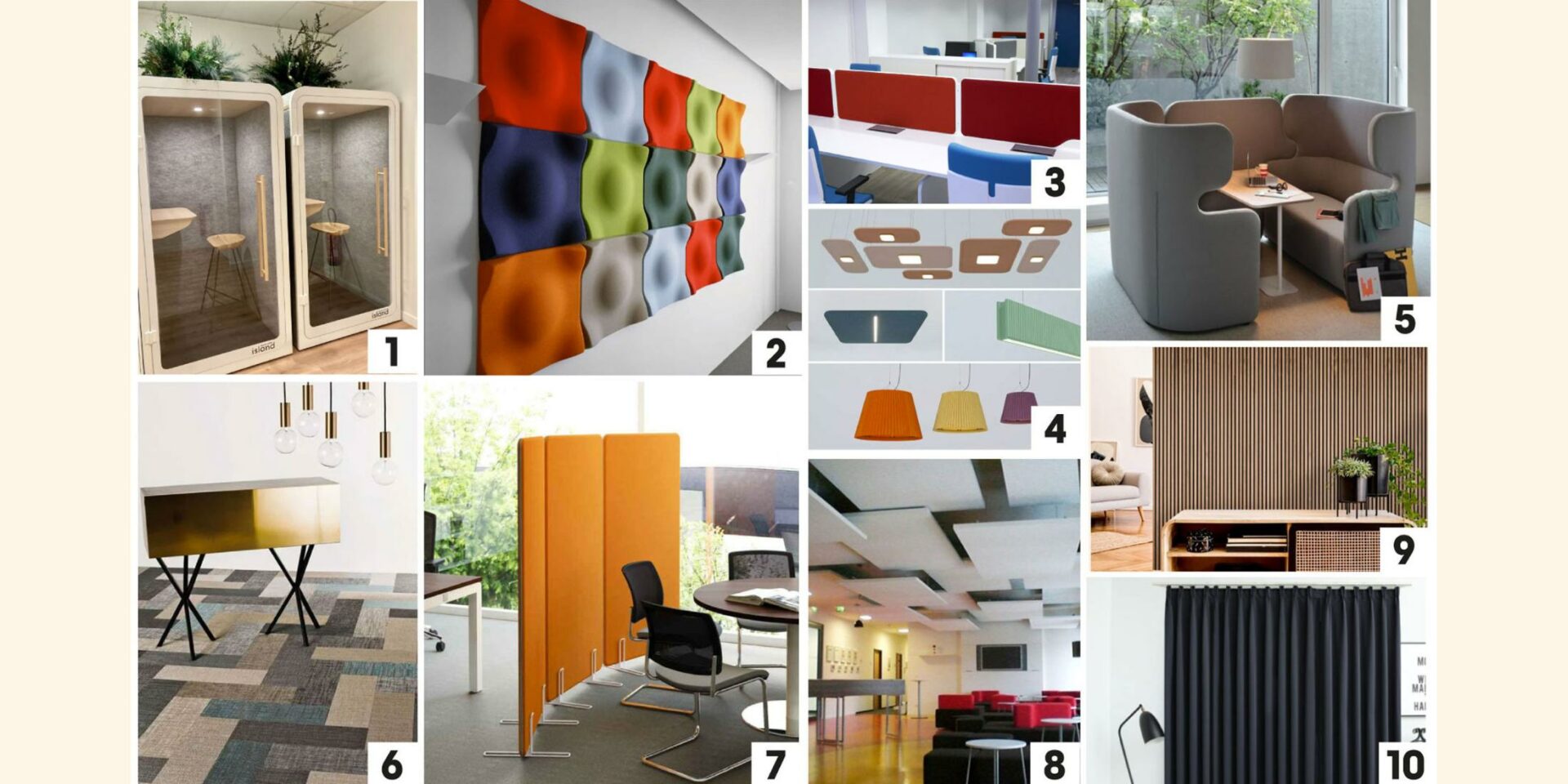 top 10 des solution acoustiques by Wenes amenagement