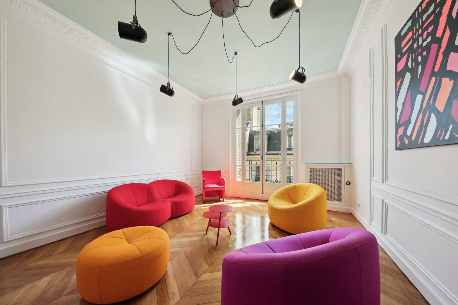 Espace détente des bureaux Gensearch by WENES Aménagement