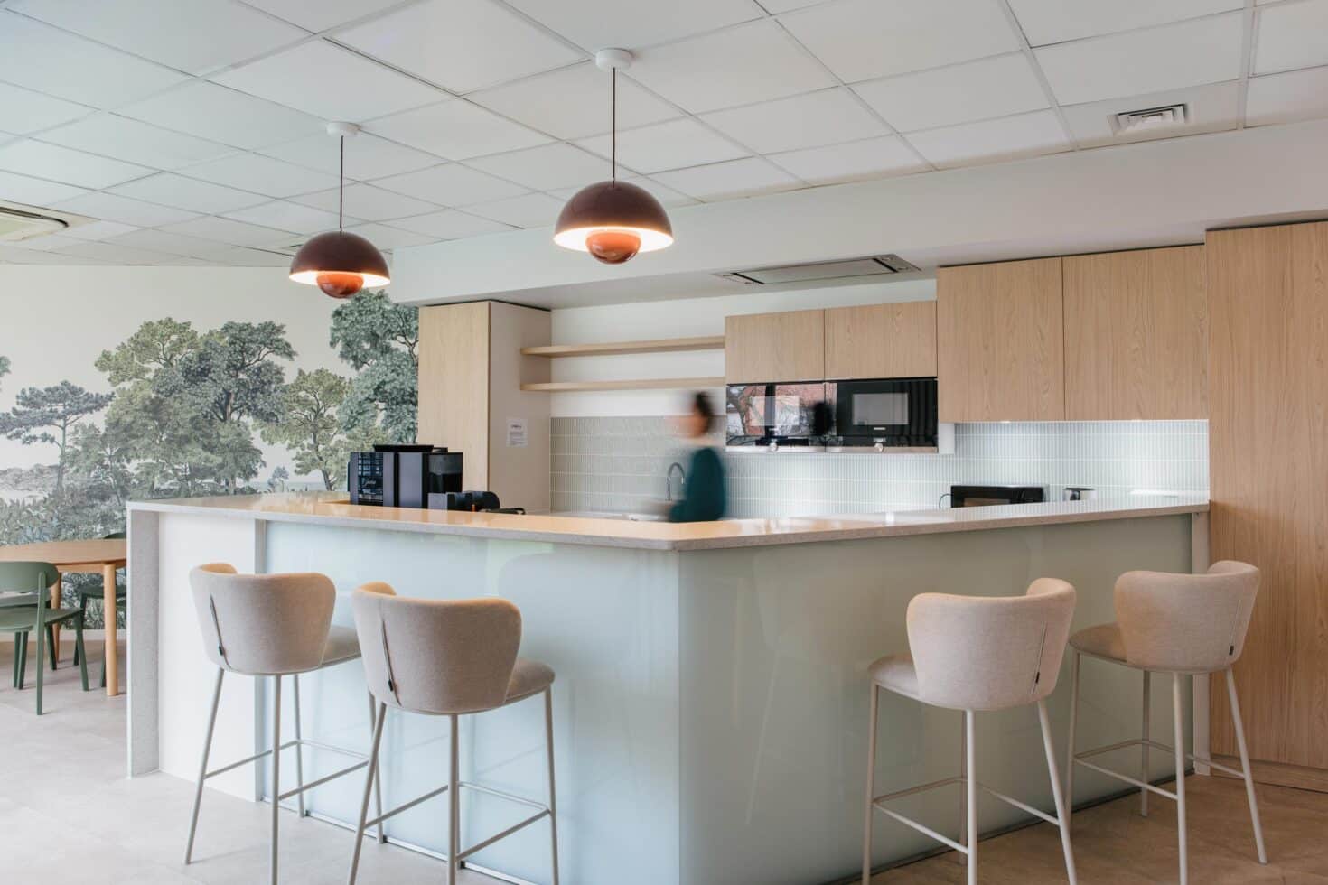 Espace cafétéria des bureaux Orisha